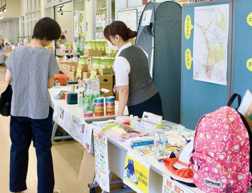 【敬老・防災フェアを開催】保存食や災害用トイレで災害時の備えを